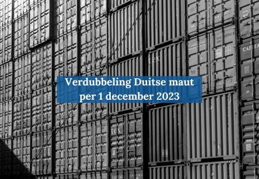 Verdubbeling Duitse maut per 1 december 2023