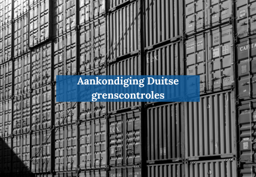 Aankondiging Duitse Grenscontroles September 2024